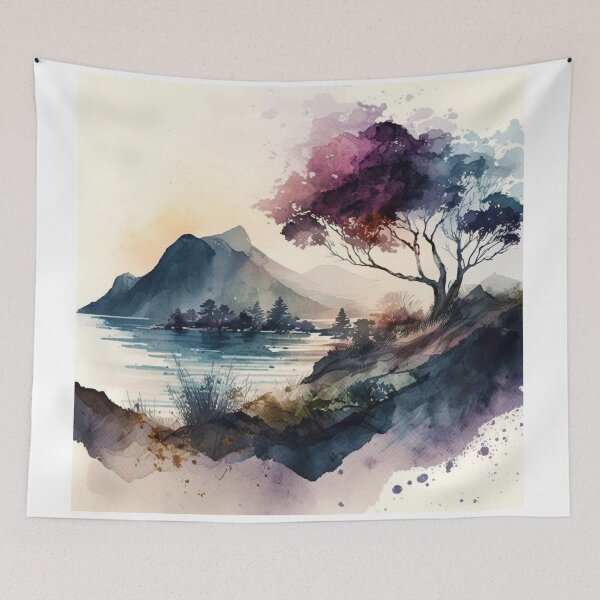 Item preview, Relaxing Watercolor #243 designed and sold by Avocado Design Studio.