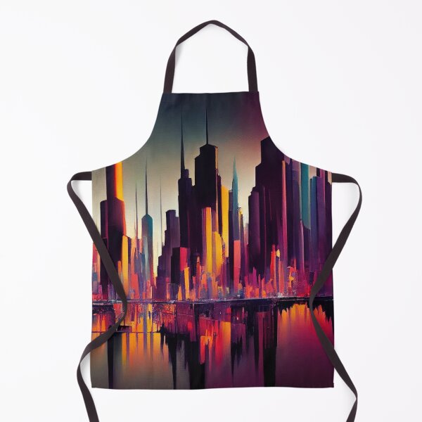 Item preview, Abstract Sci-Fi Futuristic Cityscape Skyline Digital Painting  designed and sold by NateFellhauer.