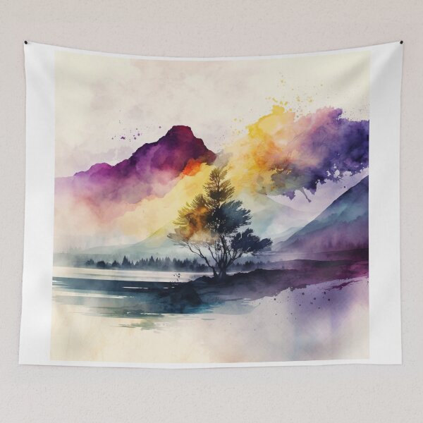 Item preview, Relaxing Watercolor #245 designed and sold by Avocado Design Studio.