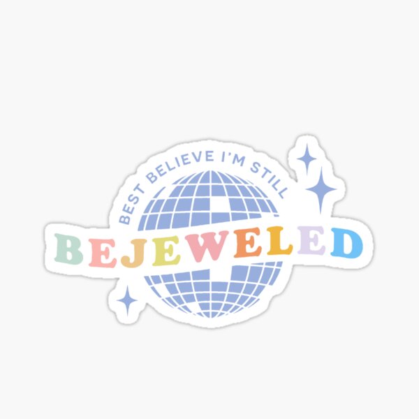 Bejeweled Taylor Swift Holographic Sticker | Vinyl Waterproof Sticker