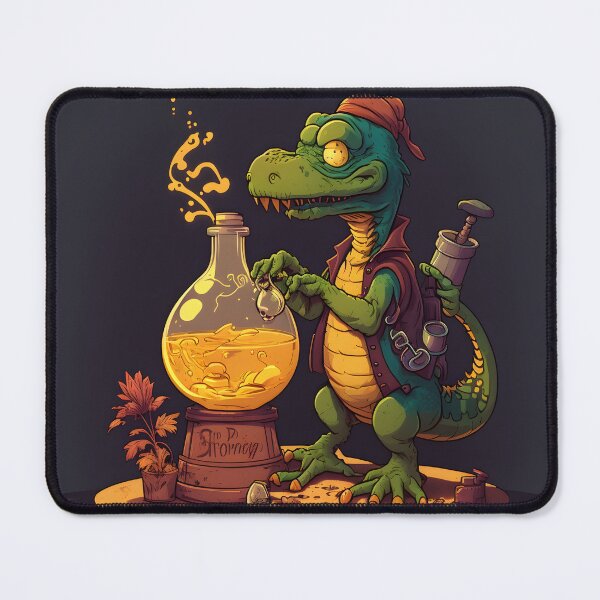 Item preview, Magical Dinosaur Mixing a Potion designed and sold by JLollback.