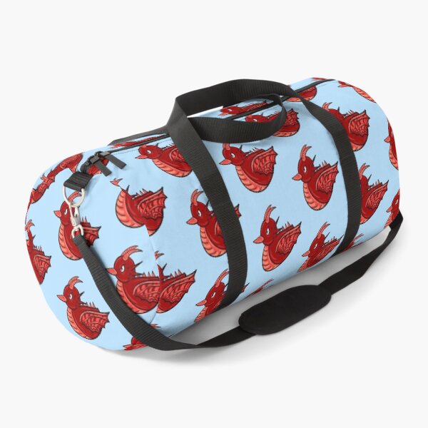 Item preview, Rubber Duck That Is Also A Dragon With Blue Background designed and sold by missmann.