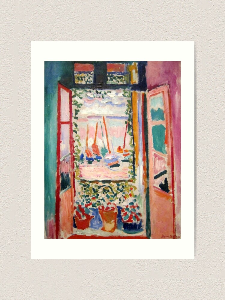 Alternate view of The Open Window- Henri Matisse Art Print