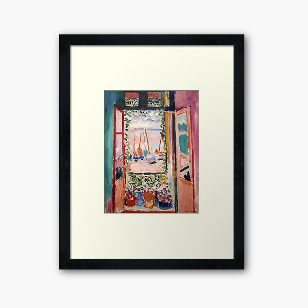 The Open Window- Henri Matisse Framed Art Print