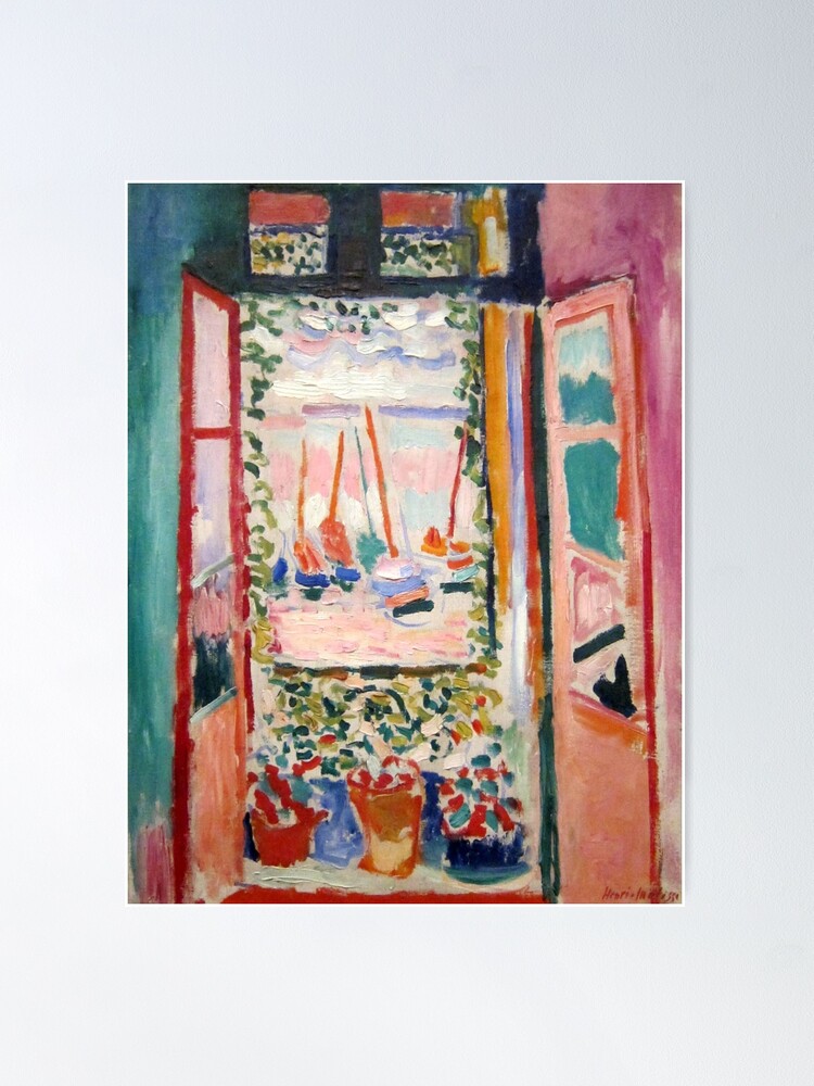 Alternate view of The Open Window- Henri Matisse Poster