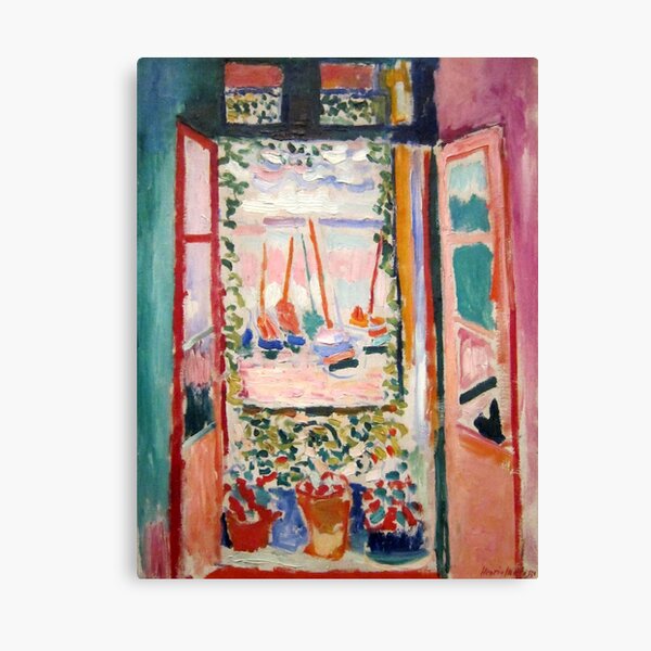 The Open Window- Henri Matisse Canvas Print