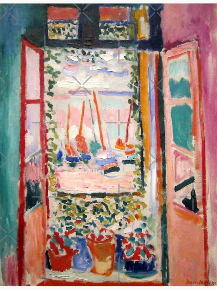 The Open Window- Henri Matisse Sticker