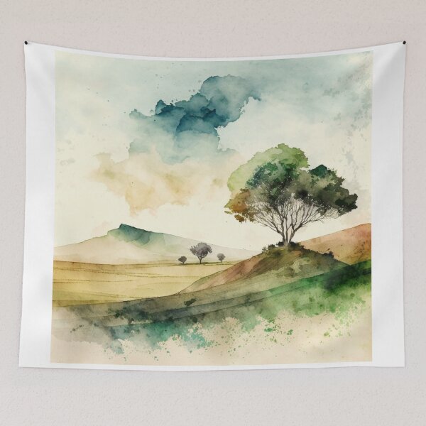 Item preview, Relaxing Watercolor #247 designed and sold by Avocado Design Studio.