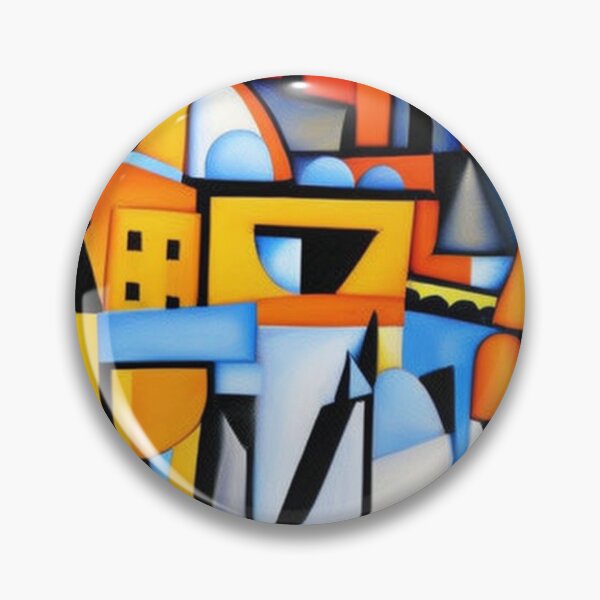 Item preview, Sunset over the city cubism designed and sold by gtcdesign.