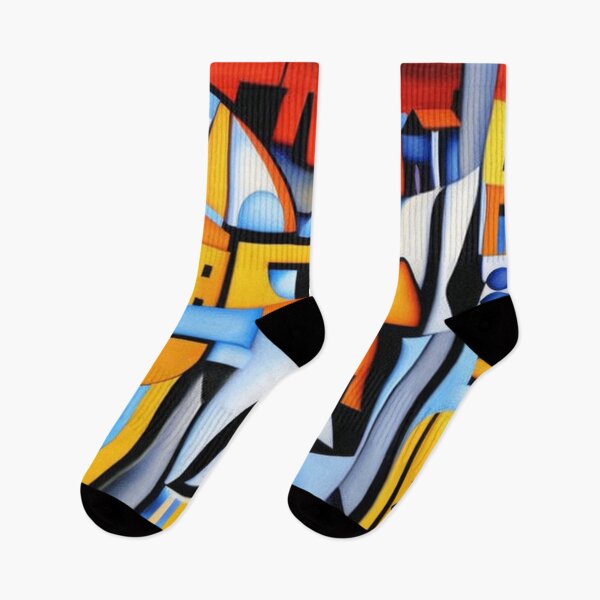 Item preview, Sunset over the city cubism designed and sold by gtcdesign.