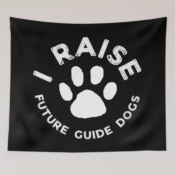 Item preview, I Raise Future Guide Dogs - Guide Dog For The Blind - Dog Training - Working Dog - White Design for Dark Background - Circle Paw designed and sold by SayWhatYouFeel.