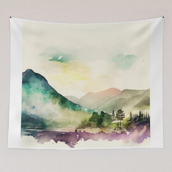 Item preview, Relaxing Watercolor #250 designed and sold by Avocado Design Studio.