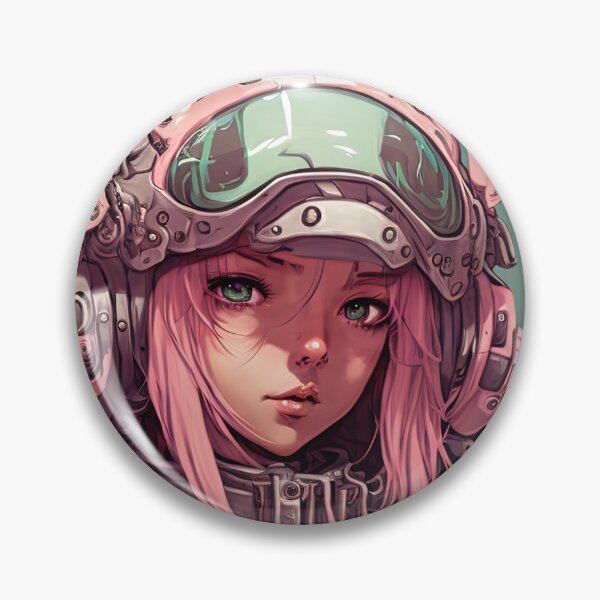 Item preview, Futuristic Mecha Girl Wearing Pink Suit designed and sold by ultra-cool.