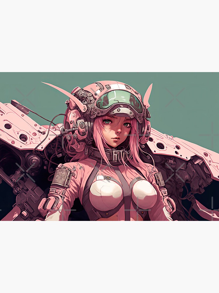 Sci Fi Anime Cyberpunk Anime Racing Queen Pink Car Art Board Print for  Sale by ultra-cool