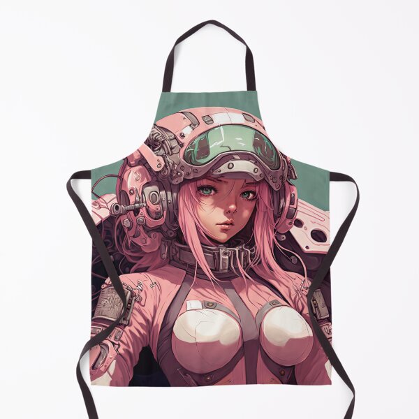 Item preview, Futuristic Mecha Girl Wearing Pink Suit designed and sold by ultra-cool.