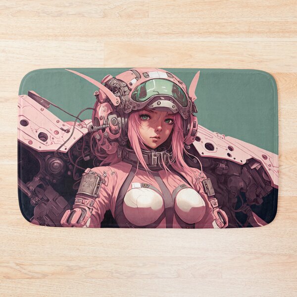 Item preview, Futuristic Mecha Girl Wearing Pink Suit designed and sold by ultra-cool.