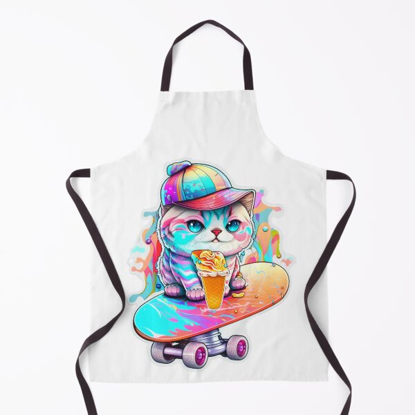 Item preview, Cat chibi kawaii colorful cartoon adorable animals sticer designed and sold by FunArt4You.