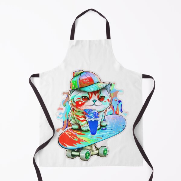 Item preview, Cat chibi kawaii colorful cartoon adorable animals sticer designed and sold by FunArt4You.