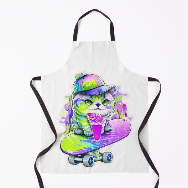 Item preview, Cat chibi kawaii colorful cartoon adorable animals sticer designed and sold by FunArt4You.