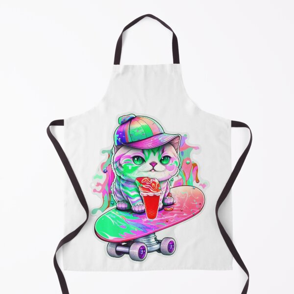 Item preview, Cat chibi kawaii colorful cartoon adorable animals sticer designed and sold by FunArt4You.