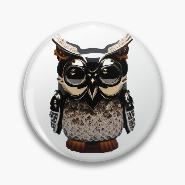 Item preview, Steampunk Owl Samurai Armor Metal Sculpture designed and sold by entwithanaxe.