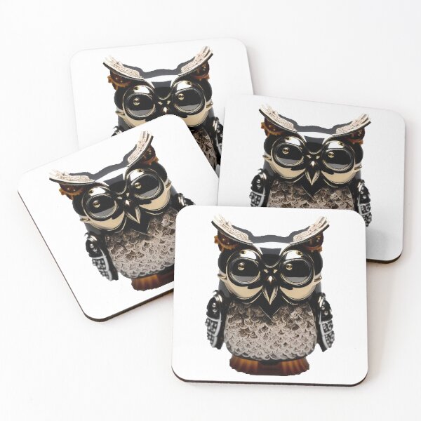 Item preview, Steampunk Owl Samurai Armor Metal Sculpture designed and sold by entwithanaxe.