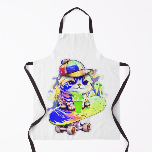 Item preview, Cat chibi kawaii colorful cartoon adorable animals sticer designed and sold by FunArt4You.