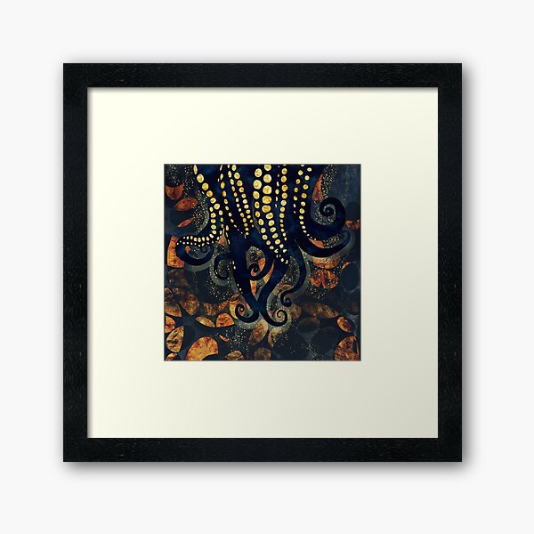 Metallic Ocean Framed Art Print