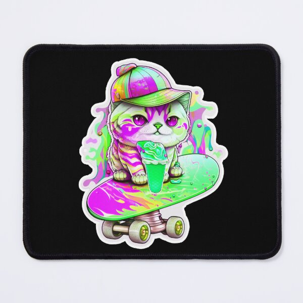 Item preview, Cat chibi kawaii colorful cartoon adorable animals sticer  designed and sold by FunArt4You.