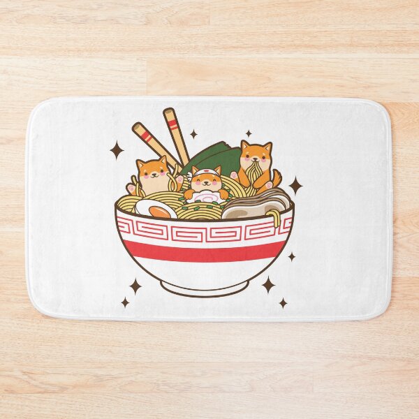 Item preview, CUTE LITTLE KAWAII CORGIS EATING RAMEN designed and sold by kammouri.