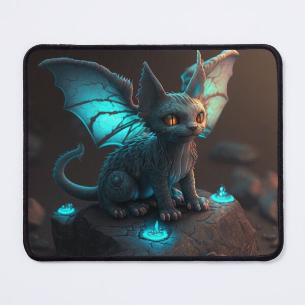 Item preview, Bioluminescent Dragon Cat designed and sold by Solace Sparkles.