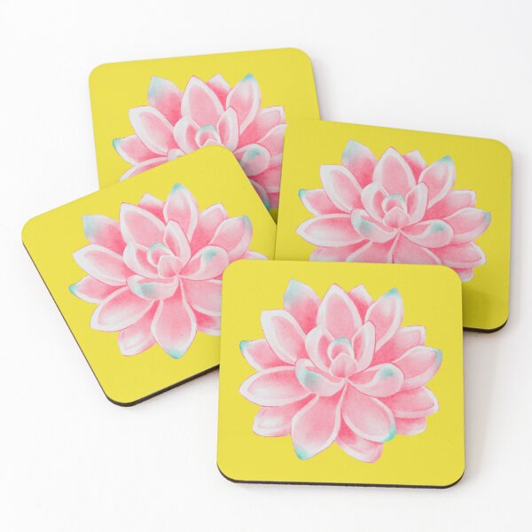 Item preview, Watercolor Pink Succulent designed and sold by TheCatmeow2000.