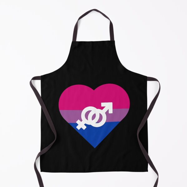Item preview, Bisexual Pride Heart with Gender Symbol designed and sold by everything4eva.