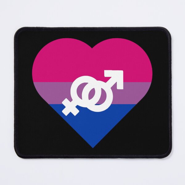 Item preview, Bisexual Pride Heart with Gender Symbol designed and sold by everything4eva.