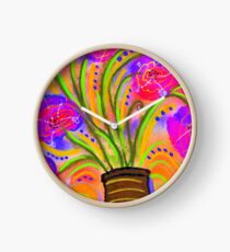 Psychedelic Bouquet Clock