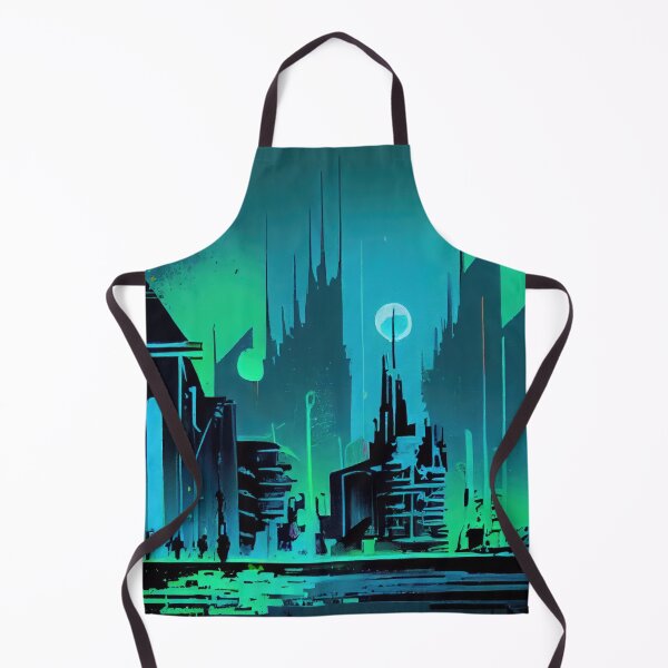 Item preview, Abstract Sci-Fi Futuristic Cityscape Skyline Digital Painting  designed and sold by NateFellhauer.