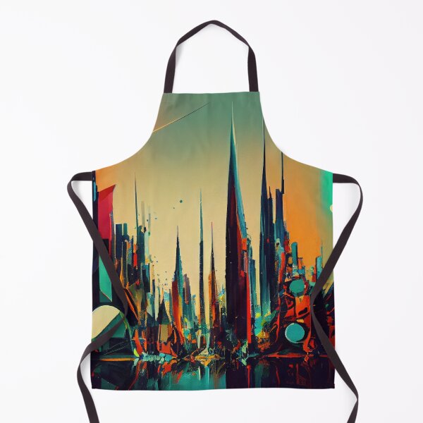 Item preview, Abstract Sci-Fi Futuristic Cityscape Skyline Digital Painting  designed and sold by NateFellhauer.