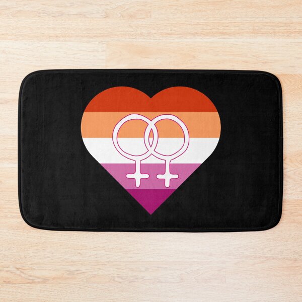 Item preview, Lesbian Pride Heart with Gay Woman Gender Symbol designed and sold by everything4eva.