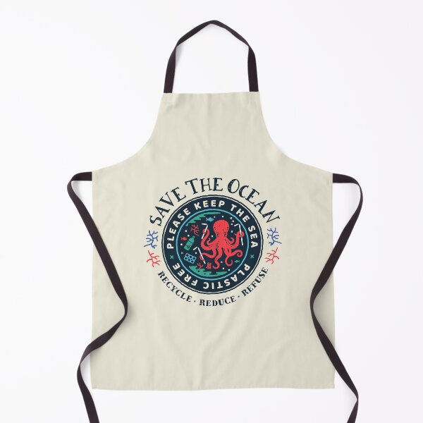 Item preview, Save The Ocean - Please Keep the Sea Plastic Free - Octopus Scene designed and sold by Bangtees.