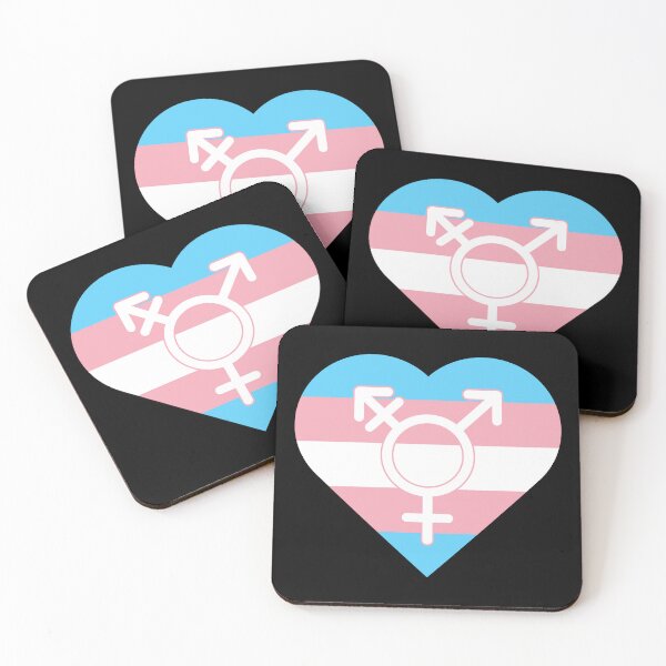 Item preview, Transgender Pride Heart with Gender Symbol designed and sold by everything4eva.