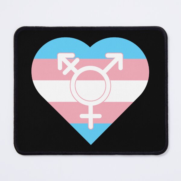 Item preview, Transgender Pride Heart with Gender Symbol designed and sold by everything4eva.