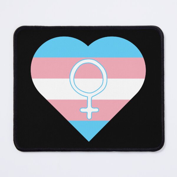 Item preview, Transgender Pride Heart with Female Gender Symbol designed and sold by everything4eva.