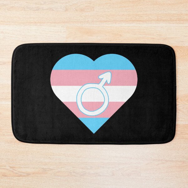 Item preview, Transgender Pride Heart with Male Gender Symbol designed and sold by everything4eva.