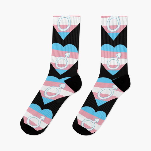 Item preview, Transgender Pride Heart with Male Gender Symbol designed and sold by everything4eva.