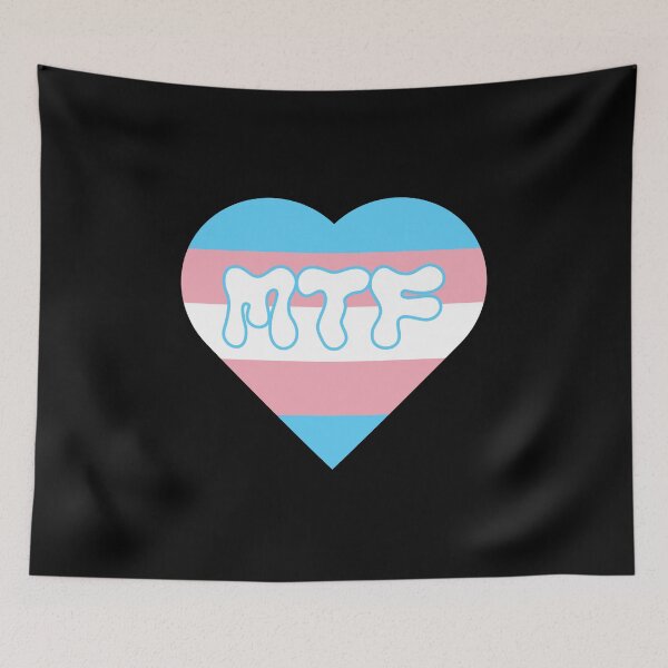 Item preview, MTF Male To Female Transgender Pride Heart designed and sold by everything4eva.