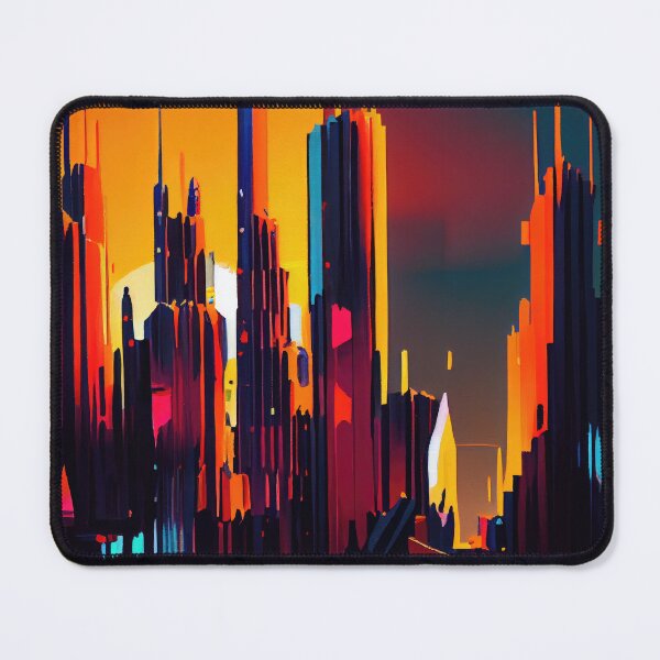 Item preview, Abstract Sci-Fi Futuristic Cityscape Skyline Digital Painting  designed and sold by NateFellhauer.