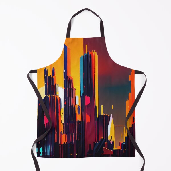 Item preview, Abstract Sci-Fi Futuristic Cityscape Skyline Digital Painting  designed and sold by NateFellhauer.