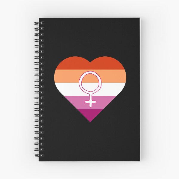 Item preview, Lesbian Pride Heart with Woman Gender Symbol designed and sold by everything4eva.