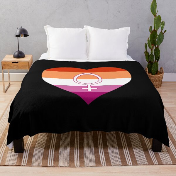 Item preview, Lesbian Pride Heart with Woman Gender Symbol designed and sold by everything4eva.