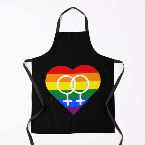 Item preview, Rainbow Pride Heart with Gay Woman Gender Symbol designed and sold by everything4eva.